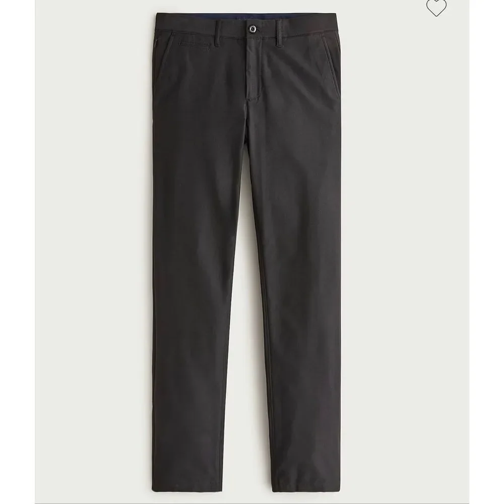 J. Crew 770 Straight-fit tech pant in Black  NWT Size 33/30